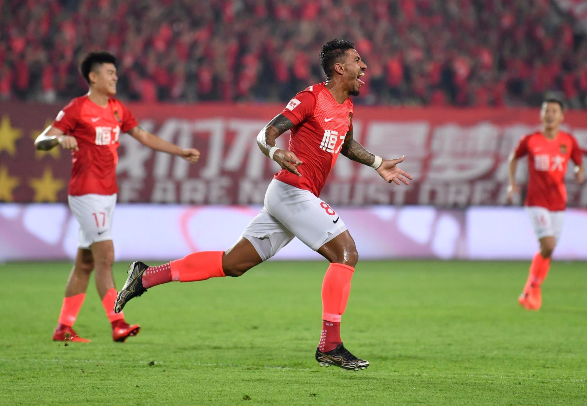 广州恒大主场逆转天津天海，取得三连胜的简单介绍